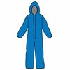 Kappler Zytron 100XP Hooded Coverall, LongNeck Respirator-Fit, Elastic Wrists and Ankles, Blue, 4X, 12PK Z1S428XP--4X